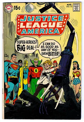 Buy JUSTICE LEAGUE OF AMERICA #73 In VF- A DC 1969 Silver Age Comic JOE KUBERT Cover • 32.14£
