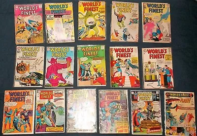 Buy 1959-1970 World's Finest Comics Lot #103, 104, 129 199+ Batman Superman Joker Dc • 236.61£