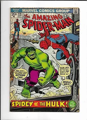 Buy Amazing Spider-Man Lot #119 & #120 (Marvel 1973) Vs. Incredible Hulk VG • 79.30£