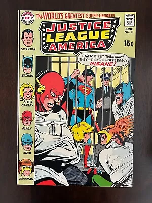 Buy Justice League Of America #81  (NM-)  Neal Adams Cover - Beautiful Book! • 47.24£