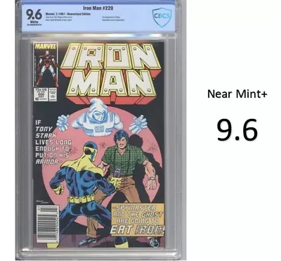 Buy Iron Man #220 NS - Key & 2nd App. Of Ghost And Death Of Spymaster -CBCS 9.4 -New • 75.45£