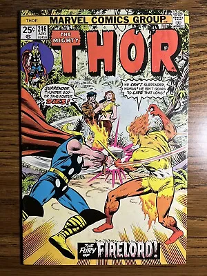Buy Thor 246 Key Issue Classic Battle With Firelord Marvel Comics 1976 Vintage • 4.30£