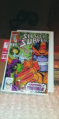 Buy The Silver Surfer 44 Dec 1990 Thanos' Infinity Gauntlet Marvel Comics Fistfull • 39.53£
