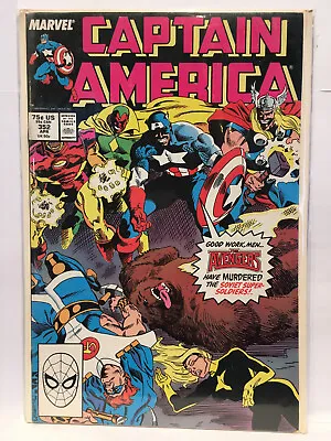 Buy Captain America #352 VF- 1st Print Marvel Comics • 2.99£