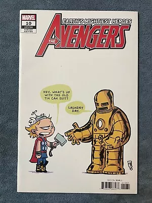 Buy Avengers #10 2018 Marvel Comic Book Skottie Young Variant LGY 700 NM • 16.08£