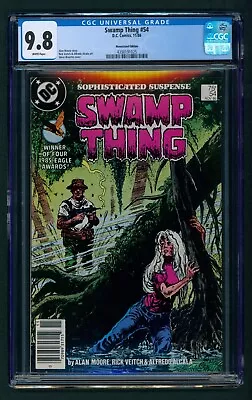 Buy Swamp Thing #54 NEWSSTAND (1986, DC) CGC 9.8 White Pages! Alan Moore Story! • 127.70£