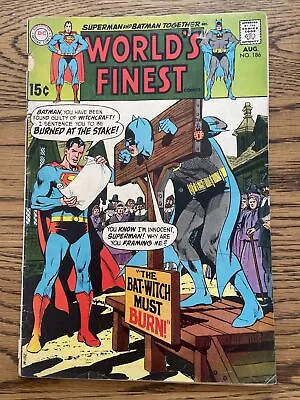 Buy World’s Finest Comics #186 (DC 1969) Batman, Superman, Silver Age, VG/GD • 2.99£