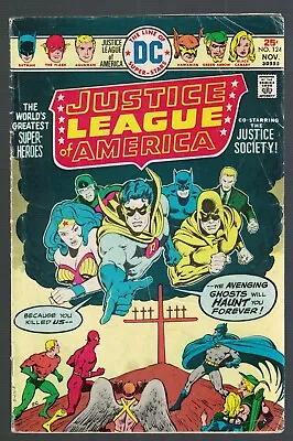 Buy Dc Comics Justice League America 124  VG 4.0 1975 Superman Wonder Woman • 15.99£