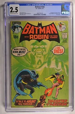 Buy Batman #232 CGC 2.5 OW  Ra's Al Ghul 1st App., Origin Of Batman & Robin Retold • 297.37£
