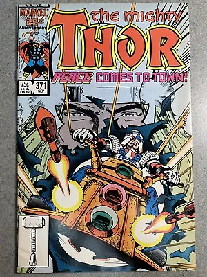 Buy Thor #371 (1986) Key! 1st App Justice Peace Enforcer Employed By Tva Marvel (a) • 5.53£