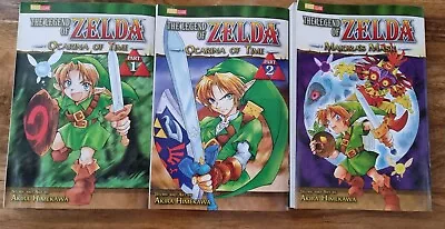 Buy The Legend Of Zelda: Ocarina Of Time Manga Volume 1 And 2 And Majora's Mask  • 17£
