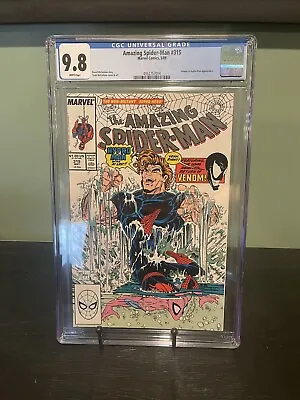 Buy Amazing Spider-Man 315 CGC Graded 9.8 NM/MT Venom Mcfarlane Marvel Comics 1989 • 137.99£