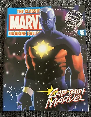 Buy Classic Marvel Figurine Collection Magazine #46 Captain Marvel (Eaglemoss) NM • 4£