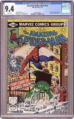 Buy Amazing Spider-Man #212D CGC 9.4 1981 4385953006 • 65.70£