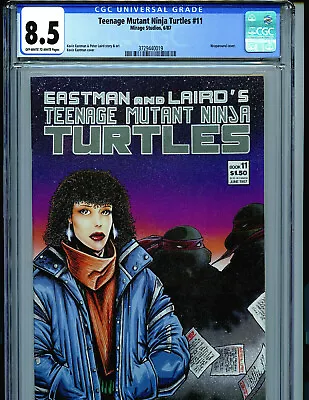 Buy TMNT #11 CGC 8.5 1987 Turtles Mirage Studios  Amricons K51 • 86.75£