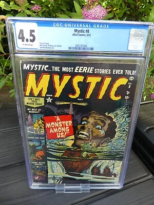 Buy Mystic #8 Cgc 4.5 Marvel Atlas Comics  1952 Off-white Pages  • 425£