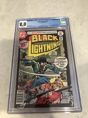 Buy Black Lightning #1 (DC Comics 1977) CGC 8.0 1st Appearance KEY Comic • 130.45£