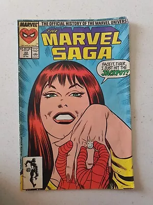 Buy The Marvel Saga #22 1987 - Mary Jane Jackpot Cover Key • 15.90£