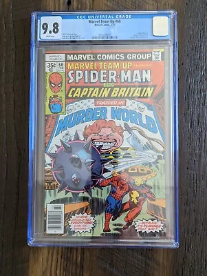 Buy Marvel Team-Up #66, CGC 9.8, 1st Arcade, 2nd Captain Britain, Spider-Man  • 196.86£