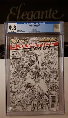 Buy 🏁Justice League 3 1:200 Sketch CGC 9.8 WHITE PAGES🏁 RARE Jim Lee  • 142.70£