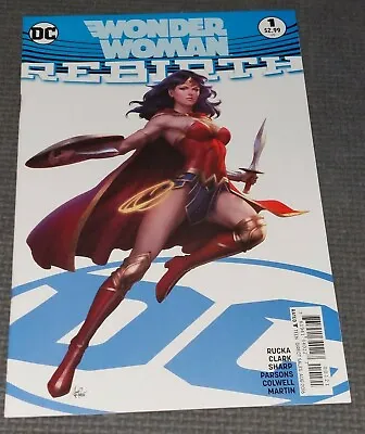 Buy WONDER WOMAN #1 (2016) Rebirth Stanley Lau Artgerm Cover B Variant DC Comics NN • 8.02£