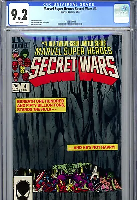 Buy Marvel Super Heroes Secret Wars #4 (1984) Marvel CGC 9.2 White Bob Layton • 45.22£