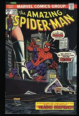 Buy Amazing Spider-Man #144 VF 8.0 1st Full Gwen Stacy Clone Marvel 1975 • 38.36£