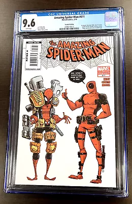 Buy AMAZING SPIDER-MAN #611 2nd Print Variant CGC 9.6 SKOTTIE YOUNG  DEADPOOL COVER! • 119.14£