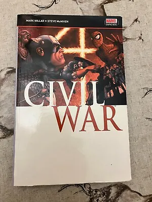 Buy Marvel Graphic Novel - Civil War By Mark Millar & Steve McNiven(2007, Paperback) • 4£
