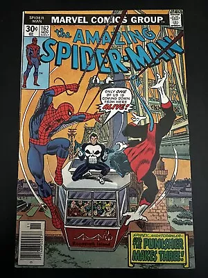 Buy Amazing Spider-Man 162 NEWSSTAND 1st App Jigsaw Punisher App Bronze Age 1976 • 17.39£