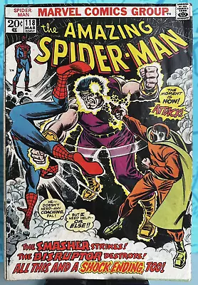 Buy Amazing Spider-Man #118 FN (1973) KEY: Death Of Smasher - Marvel Comics • 19.92£