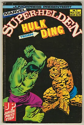 Buy FANTASTIC FOUR #112 *DUTCH EDITION* Classic Hulk Vs Thing MARVEL 1981 • 38.74£