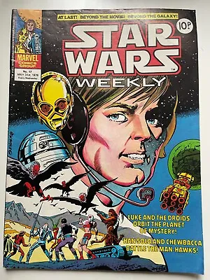 Buy Star Wars Weekly, No.17 Vintage Marvel Comics UK • 2.95£
