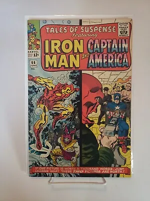 Buy Tales Of Suspense #66 Cap America & Iron Man (1965 Marvel) 1st Red Skull/Origin • 158.56£