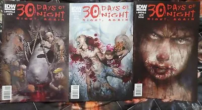 Buy 30 Days Of Night : Night Again. Issues 1,2 And 3. IDW Comics. 2011. • 8£