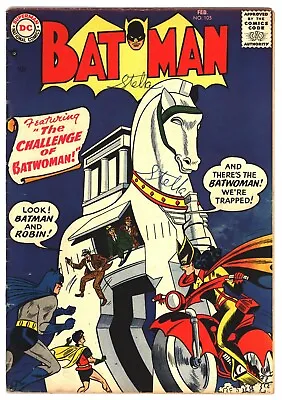 Buy * BATMAN #105 (1957) Second BATWOMAN Appearance! Classic! Very Good/Fine 5.0 * • 395.26£