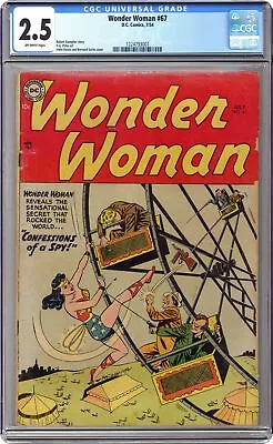 Buy Wonder Woman #67 CGC 2.5 1954 1224793007 • 140.11£