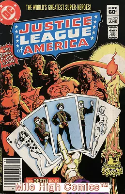 Buy JUSTICE LEAGUE OF AMERICA  (1960 Series)  (DC) #203 NEWSSTAND Fair Comics • 3.79£