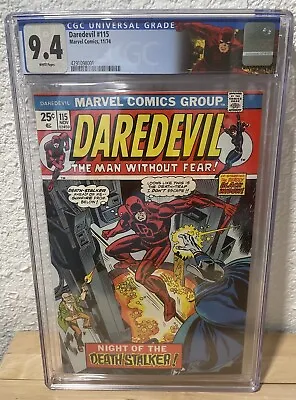Buy Daredevil #115 CGC 9.4 NM Ad For 1st Wolverine Incredible Hulk #181! NEAR MINT • 281.50£