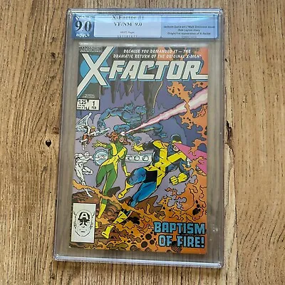 Buy Marvel Comics First Appearance X-Factor #1 PGX 9.0 Graded Slabbed 1986 Vintage • 59.95£