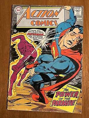 Buy Action Comics #361/Silver Age DC Comic Book/Neal Adams/2nd Parasite/GD-VG • 12.12£
