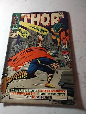 Buy Thor 143 - 1967 - Balder The Brave 10d Vintage Comic  • 25£