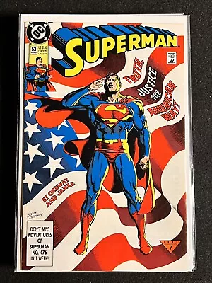 Buy DC Comics Superman #53 March 1991 / Truth Justice And The American Way March 91 • 2.77£