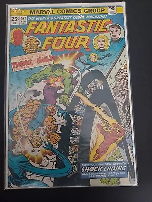 Buy FANTASTIC FOUR #167 Hulk & Thing  Titans Two Vs FF!  1976  FN • 15.02£