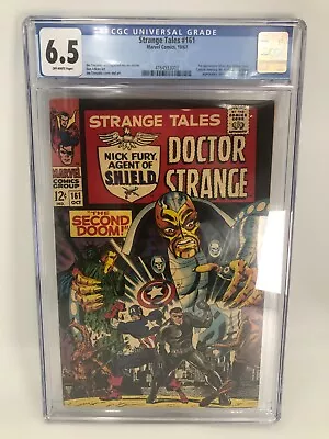 Buy Strange Tales Nick Fury Doctor Strange #161 CGC Grade 6.5 Marvel Comic Book 1967 • 78.27£