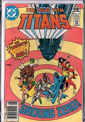Buy NEW TEEN TITANS #10 Early DEATHSTROKE Newsstand (1982) DC Comics VF+ (8.5) • 7.90£
