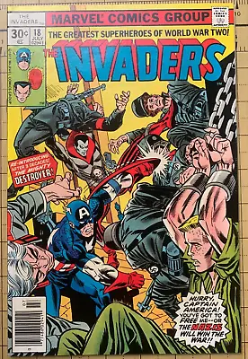 Buy The Invaders #18 - Re-intro Destroyer (marvel July 1977) Nice Book • 6.37£