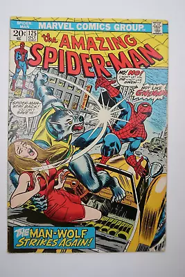 Buy Amazing Spider-Man #125 2nd Appearance Of Man-Wolf Bronze Age Marvel Comics F/VF • 41.82£