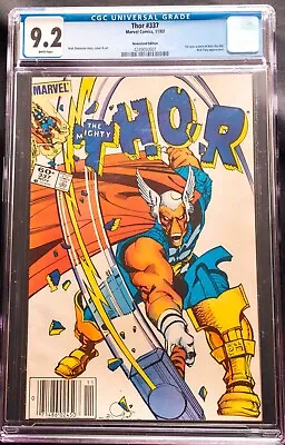 Buy Thor #337 (Marvel, 1983) CGC 9.2 NM- Newsstand Edition 1st App Beta Ray Bill • 205£
