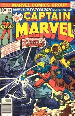Buy Captain Marvel #48 VG 1977 Stock Image Low Grade • 3£